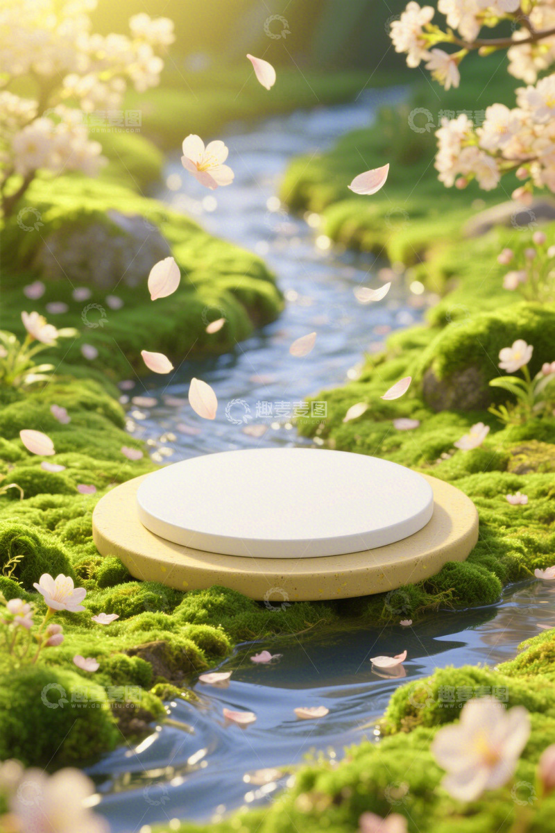 高清大图下载【趣麦麦图】电商小清新梦幻背景主图