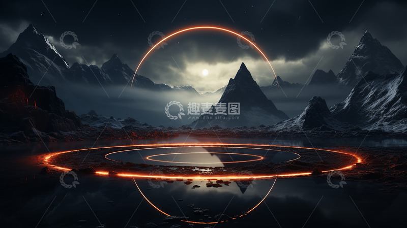 高清大图下载【趣麦麦图】科技感未来感特效背景