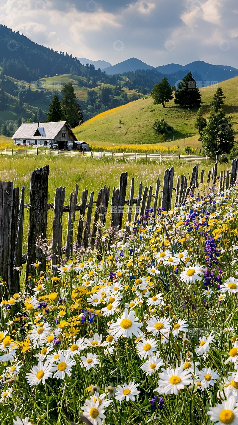 高清大图下载【趣麦麦图】田园风光房屋景色