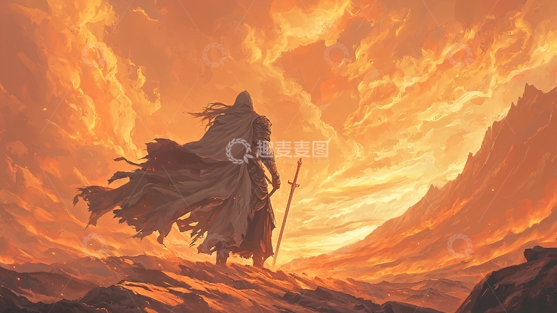 高清大图下载【趣麦麦图】末日英雄的背影