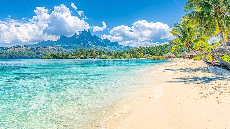 高清大图下载【趣麦麦图】热带海滩天堂景色