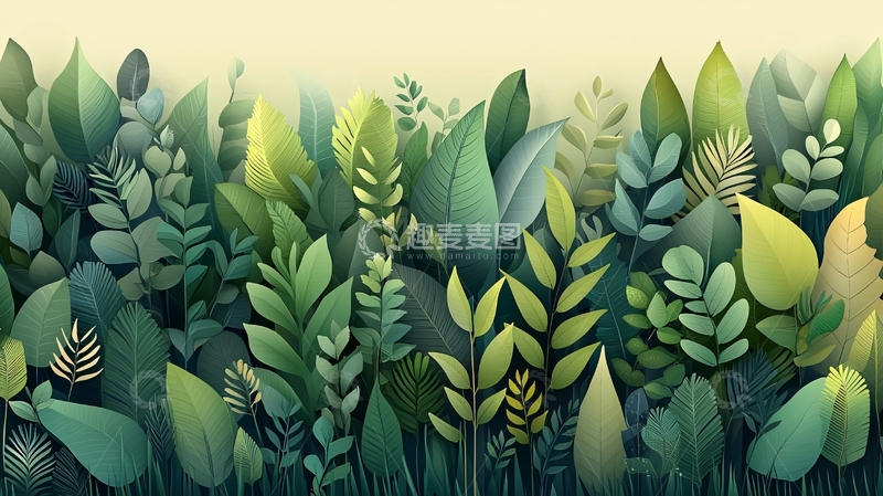 高清大图下载【趣麦麦图】绿色植物茂密生长