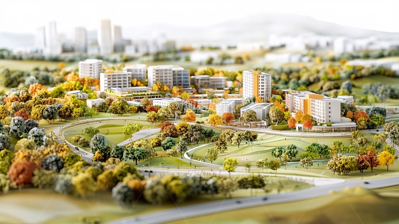 高清大图下载【趣麦麦图】城市规划模型