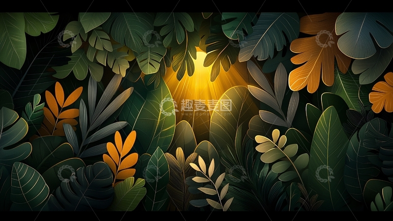 高清大图下载【趣麦麦图】热带丛林高清图片