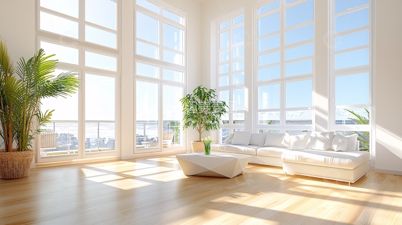 高清大图下载【趣麦麦图】明亮现代客厅室内