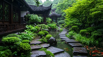 中国古典园林小径