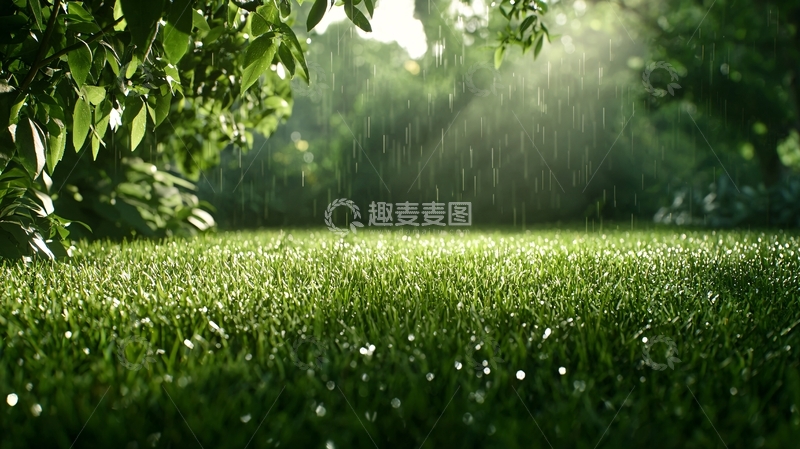 高清大图下载【趣麦麦图】阳光草地树木