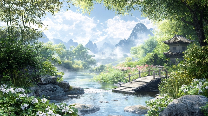 高清大图下载【趣麦麦图】山水田园风光31