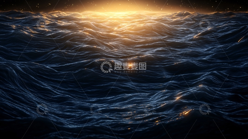 高清大图下载【趣麦麦图】波涛汹涌的海面