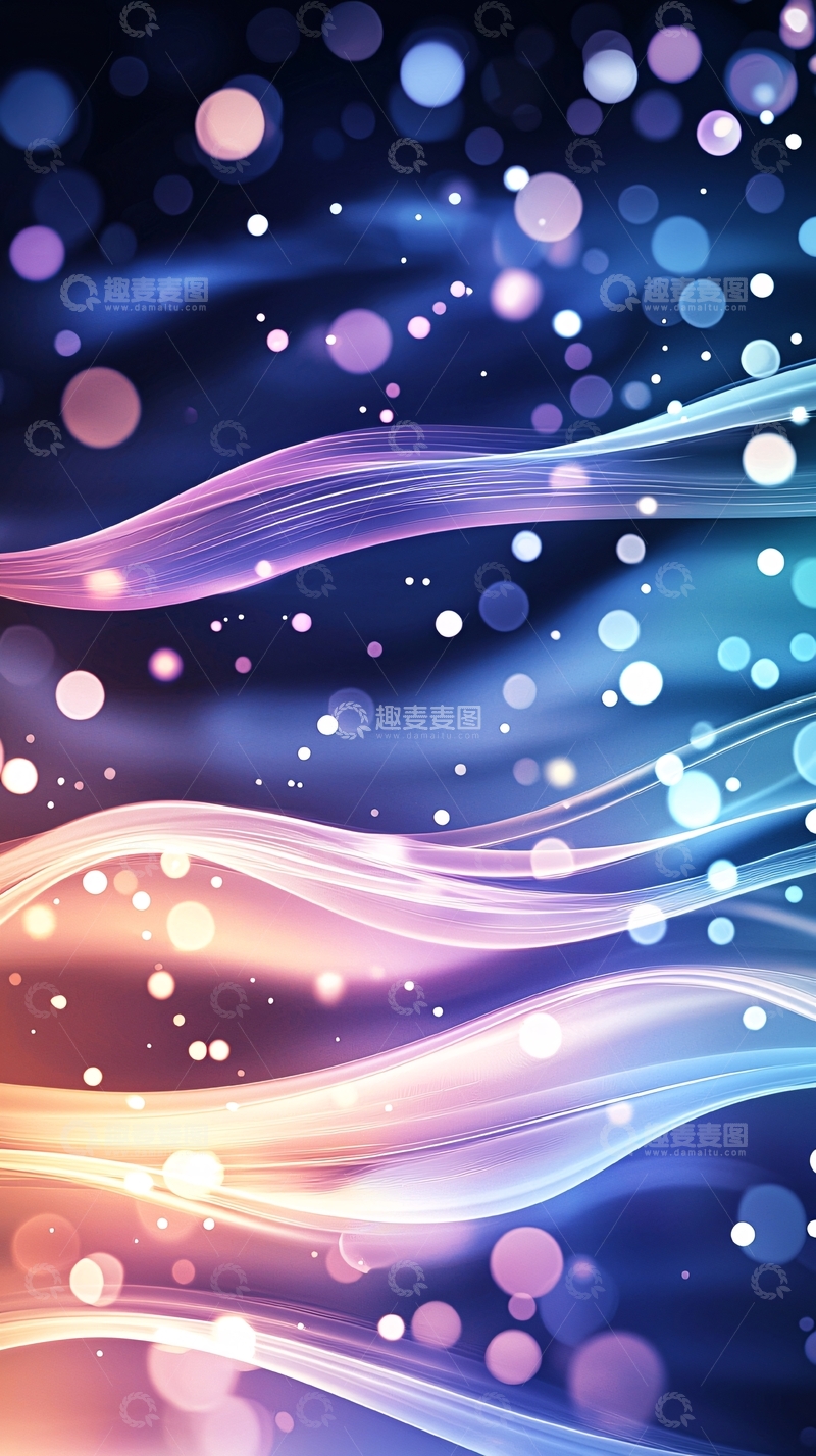 高清大图下载【趣麦麦图】光晕流动背景
