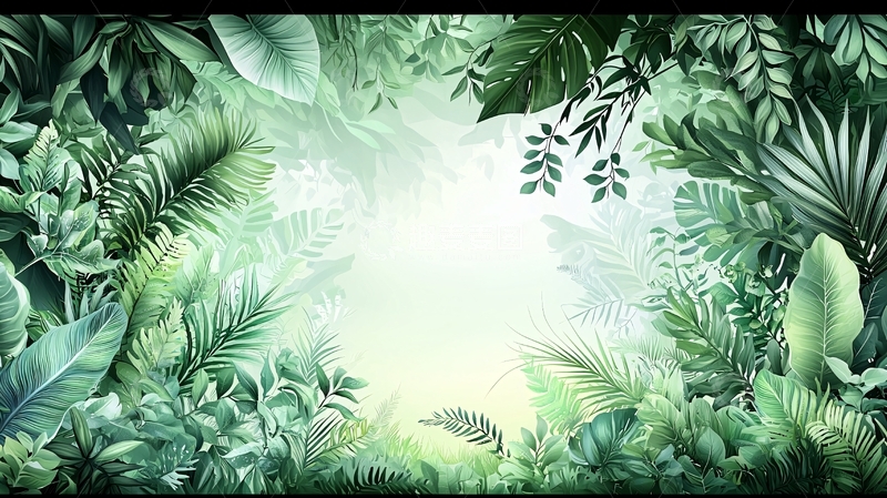 高清大图下载【趣麦麦图】茂密的热带雨林景观