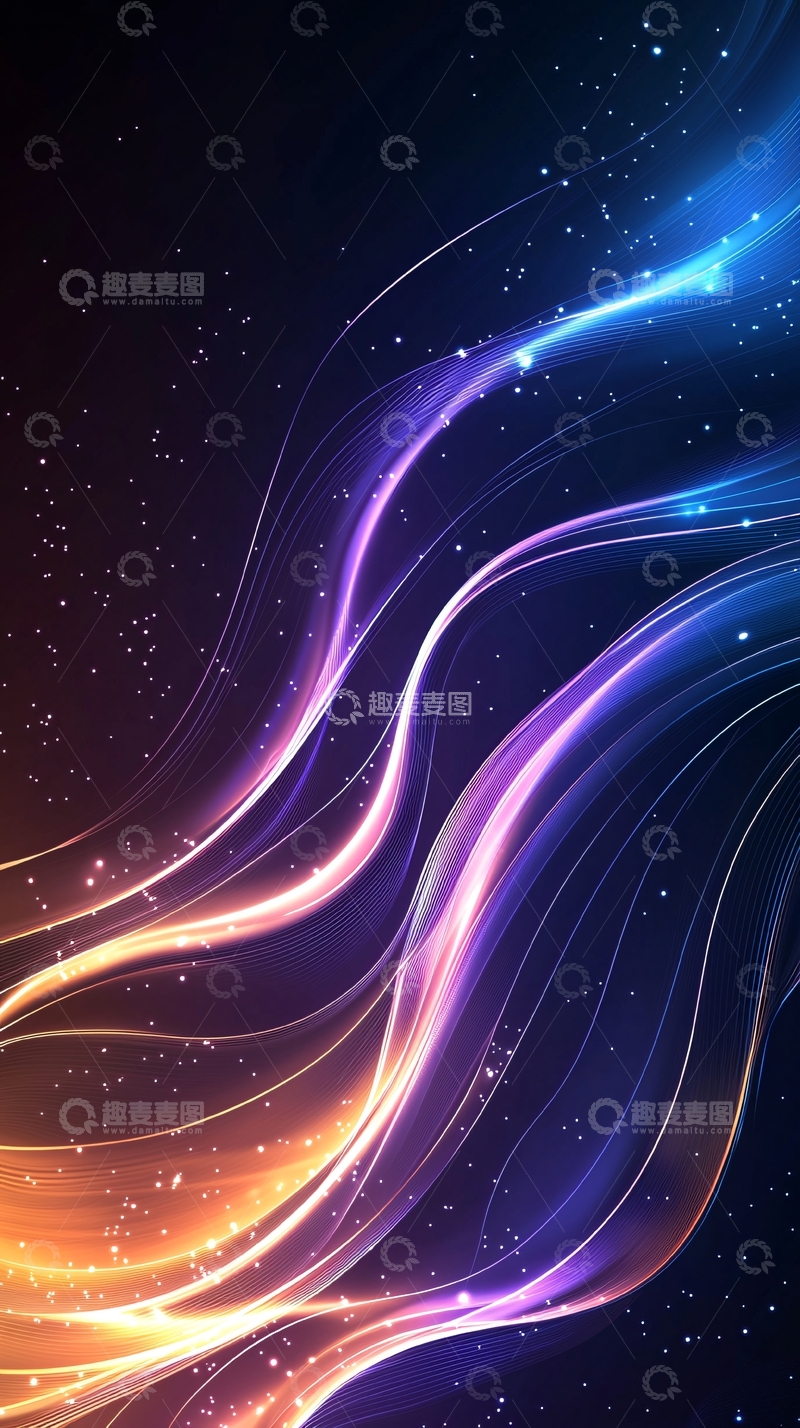高清大图下载【趣麦麦图】光线流动高清图片