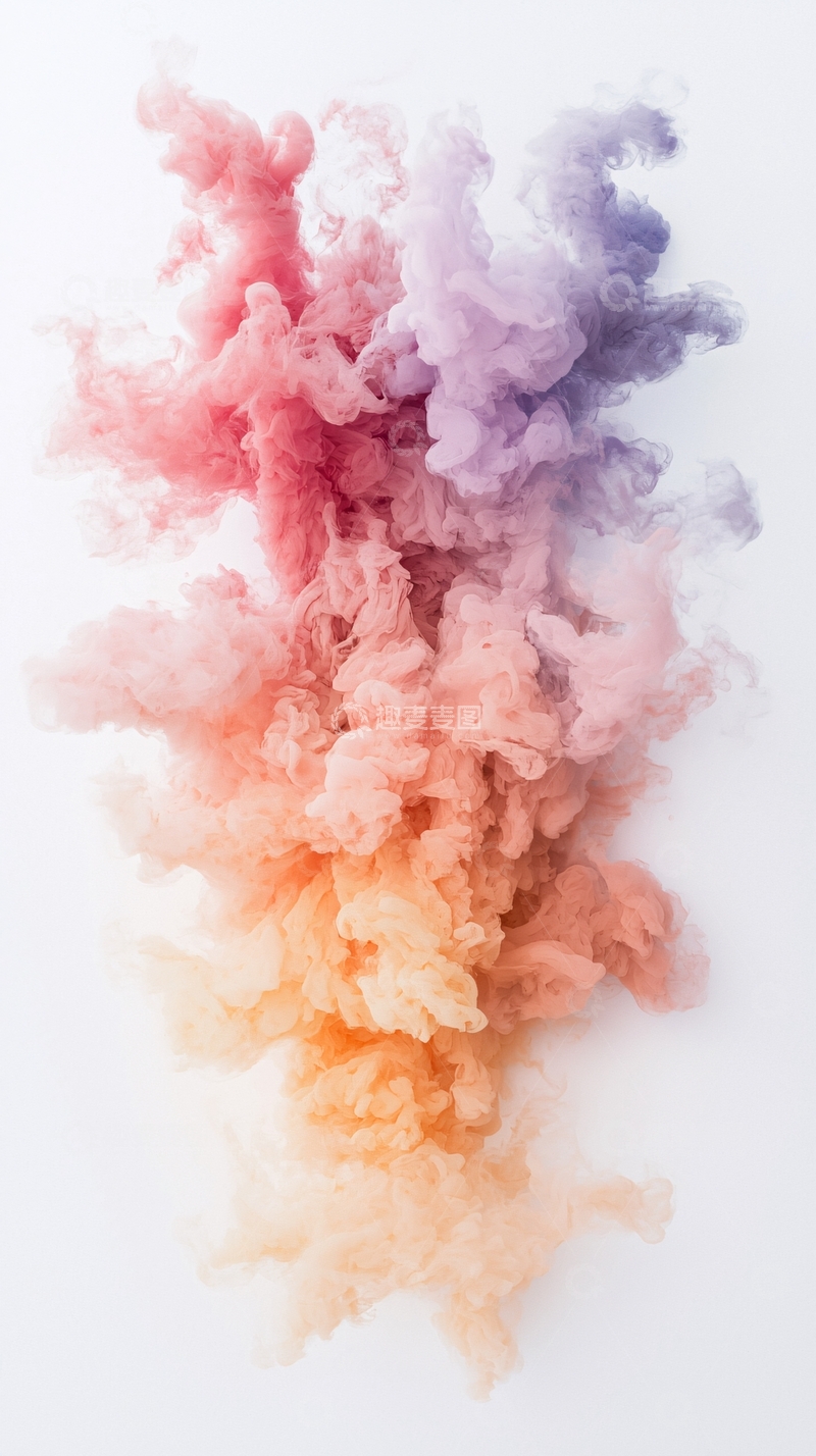 高清大图下载【趣麦麦图】彩色烟雾渐变扩散