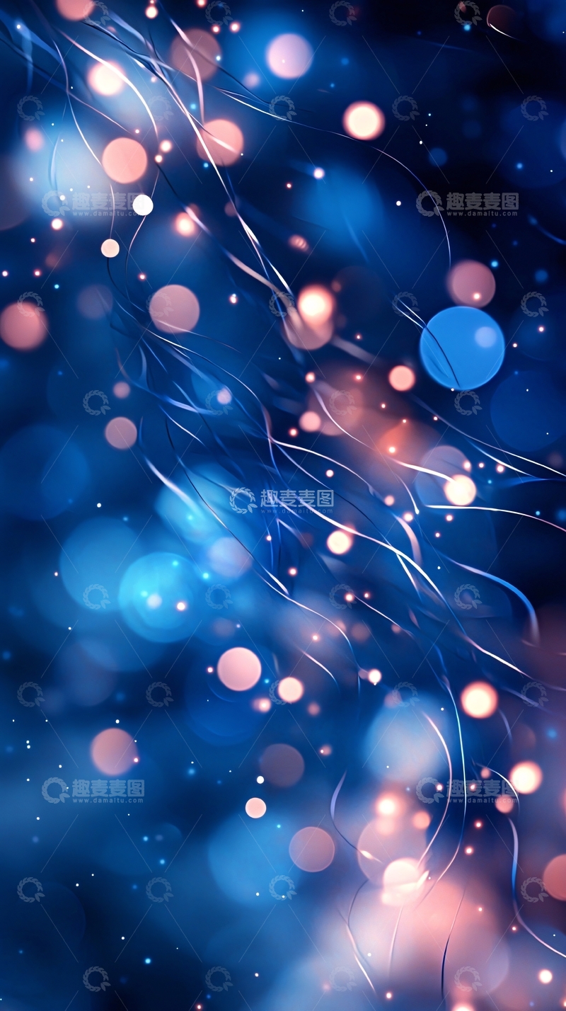 高清大图下载【趣麦麦图】蓝色光晕背景
