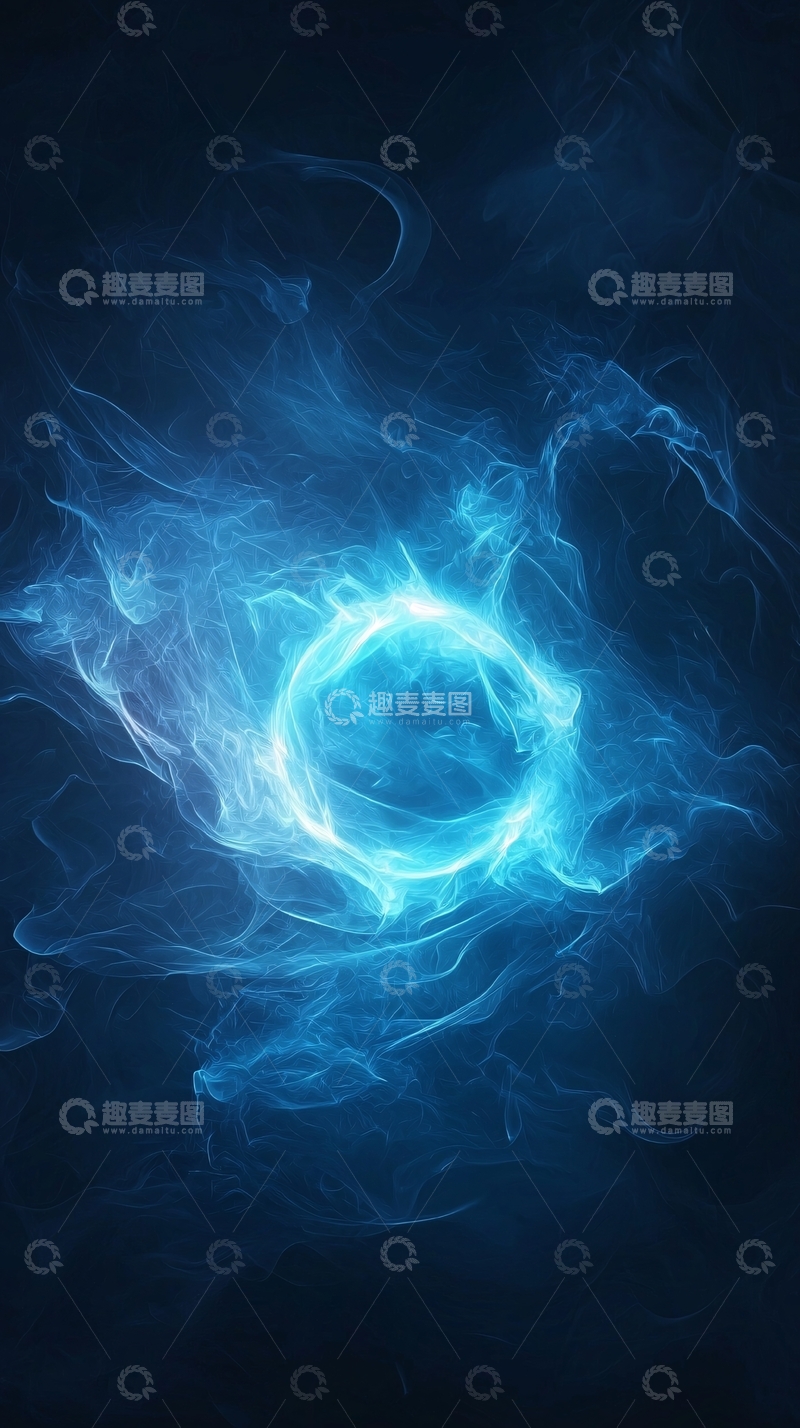 高清大图下载【趣麦麦图】蓝色光晕高清图片