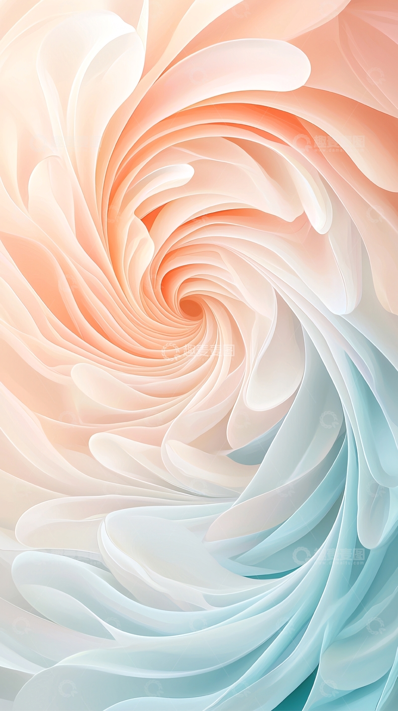 高清大图下载【趣麦麦图】抽象渐变漩涡背景