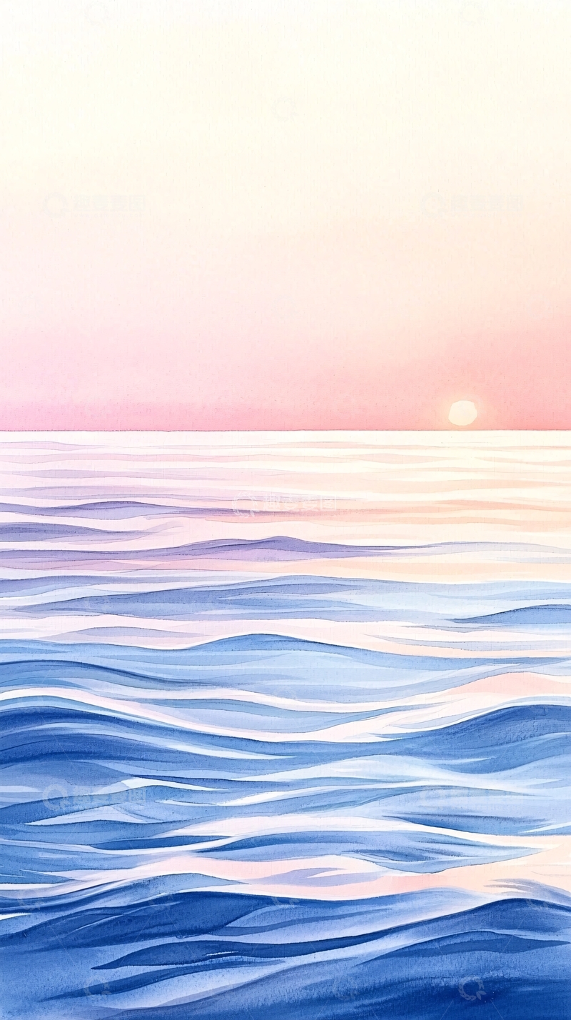 高清大图下载【趣麦麦图】海面日出高清图片