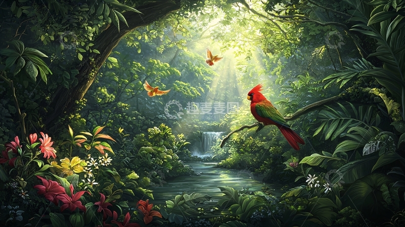 高清大图下载【趣麦麦图】热带雨林高清图片