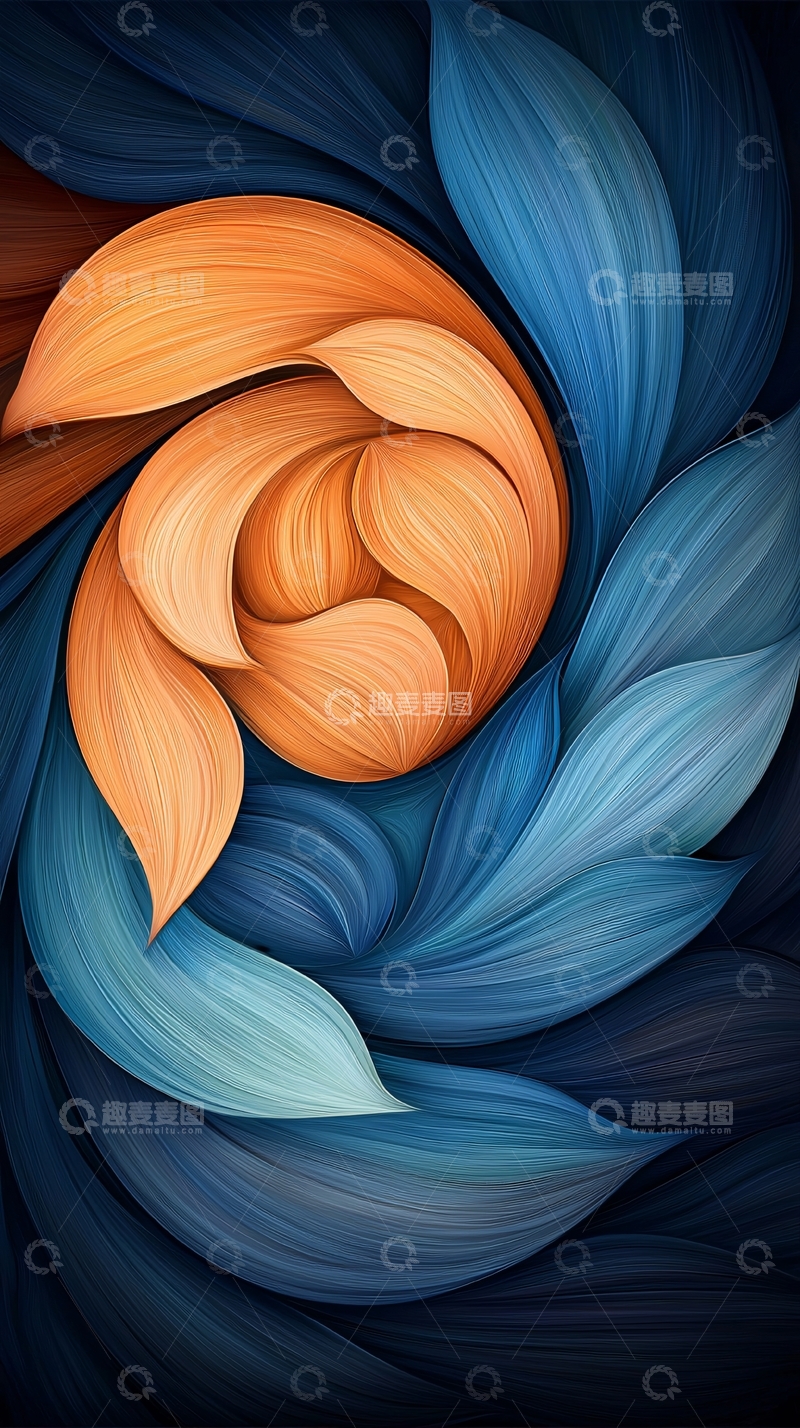 高清大图下载【趣麦麦图】抽象花卉高清图片