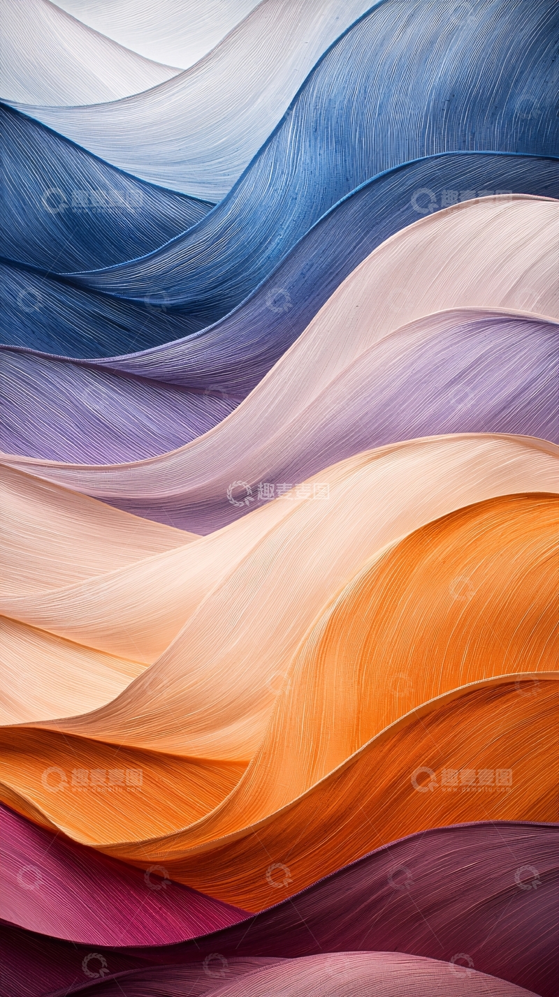高清大图下载【趣麦麦图】色彩流动渐变背景