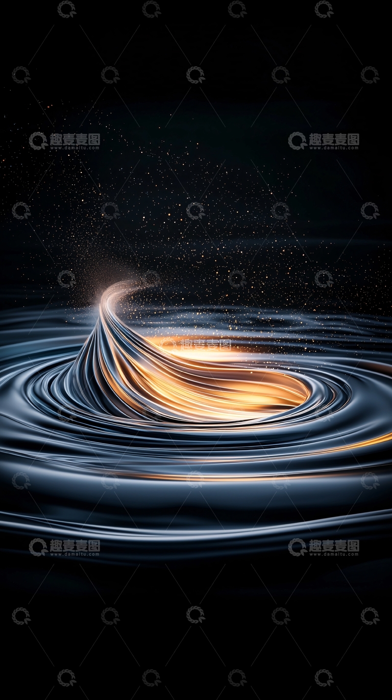 高清大图下载【趣麦麦图】宇宙漩涡光芒四射