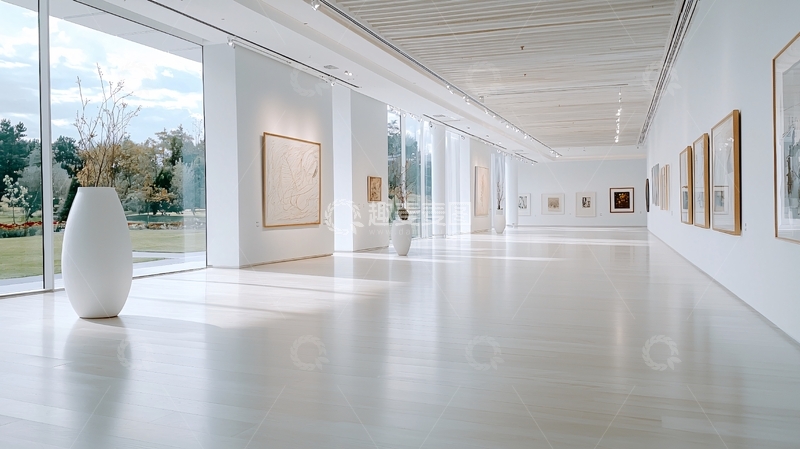高清大图下载【趣麦麦图】极简主义画廊白色空间