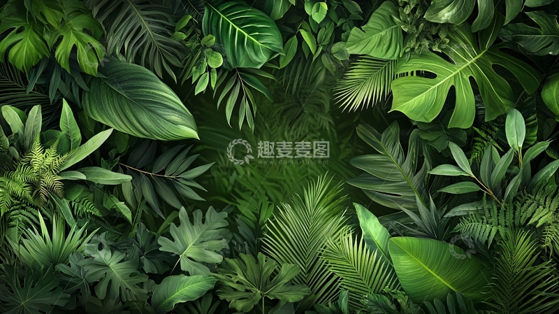 高清大图下载【趣麦麦图】绿色植物繁茂景象