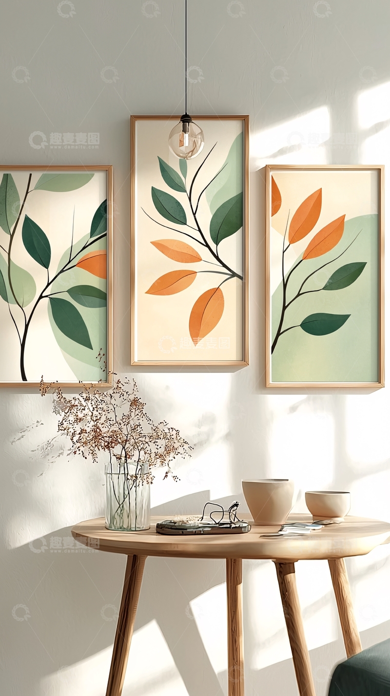 高清大图下载【趣麦麦图】植物画框装饰画