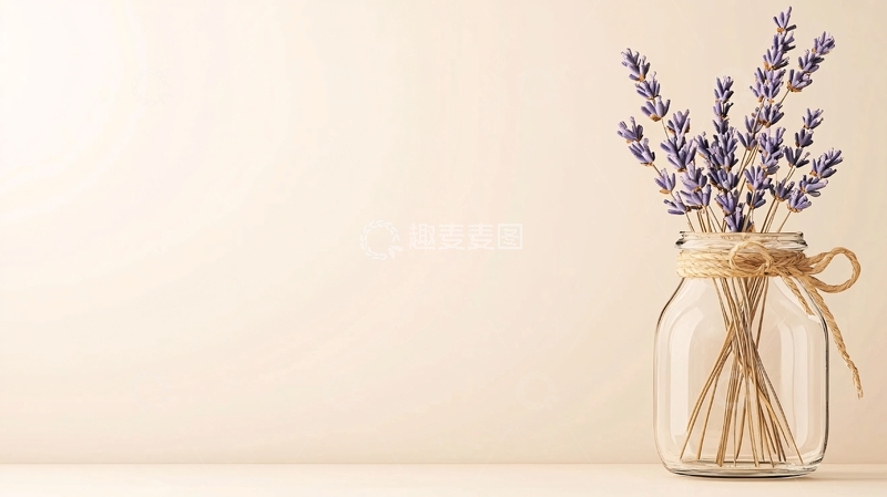 高清大图下载【趣麦麦图】瓶中薰衣草高清图片