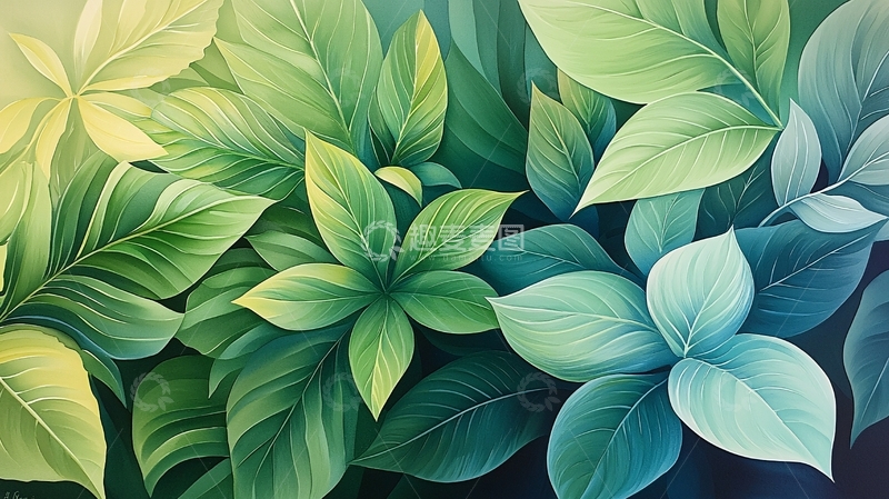 高清大图下载【趣麦麦图】翠绿的叶子高清图片