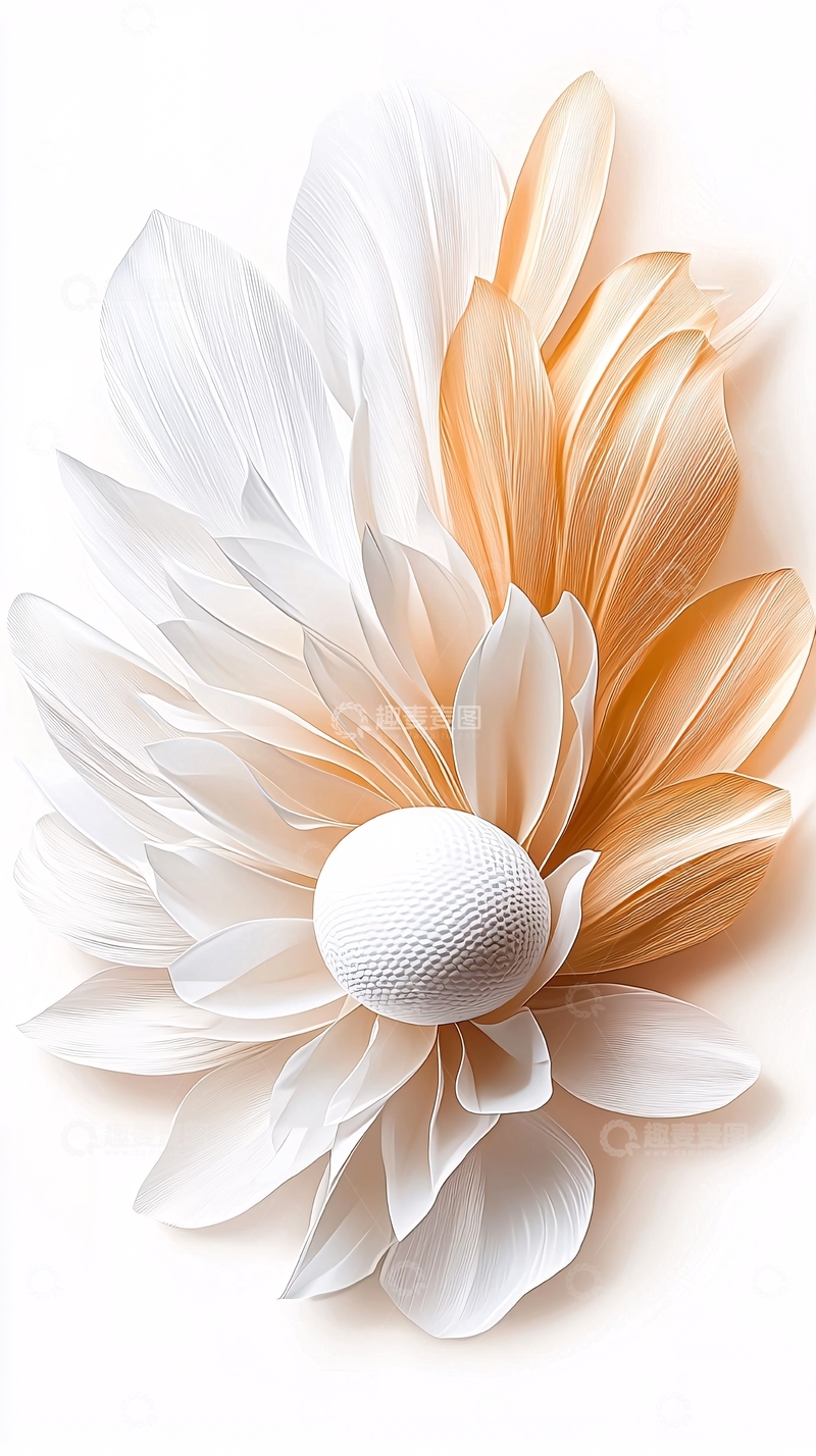 高清大图下载【趣麦麦图】柔和花瓣聚集的艺术花朵