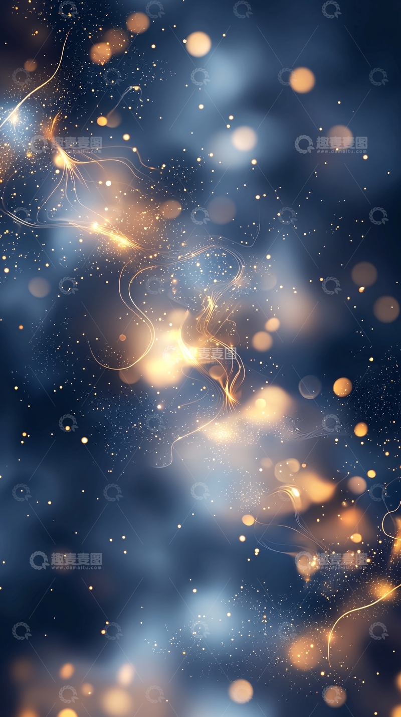 高清大图下载【趣麦麦图】梦幻星空光斑背景