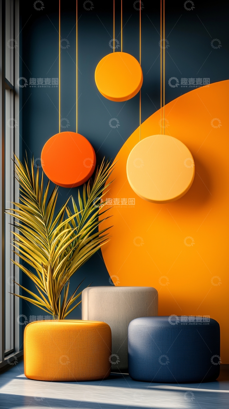 高清大图下载【趣麦麦图】简约几何装饰艺术