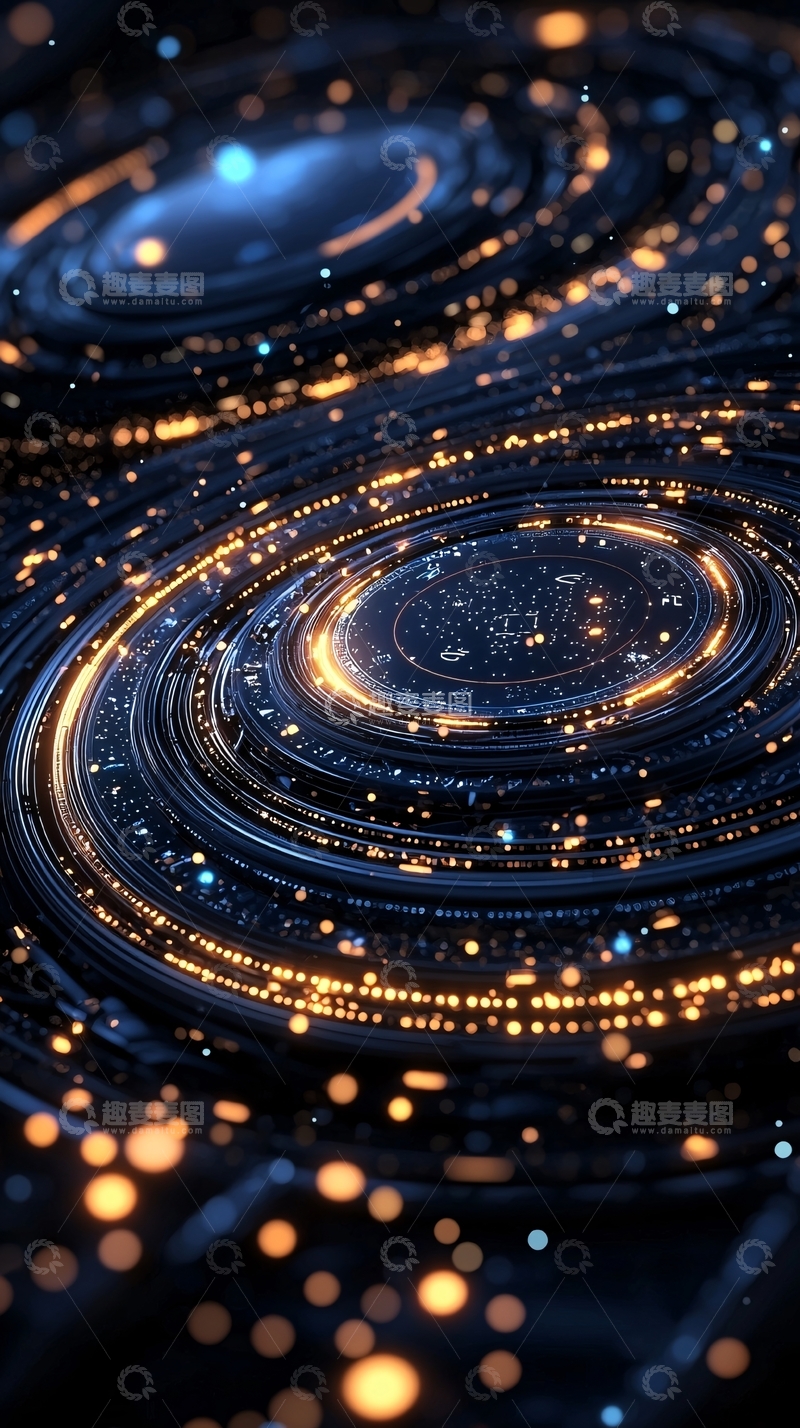 高清大图下载【趣麦麦图】璀璨星河般的科技感图案