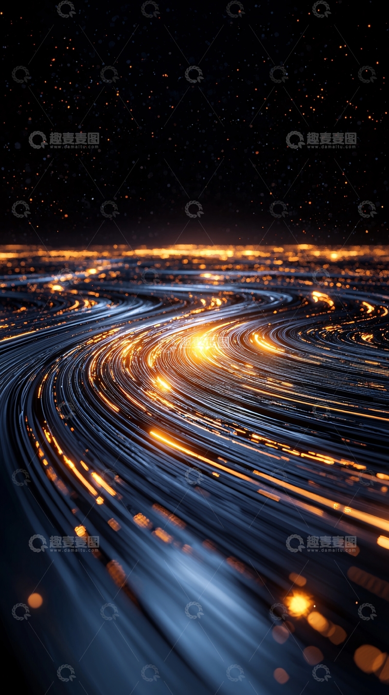 高清大图下载【趣麦麦图】流光溢彩的城市夜景