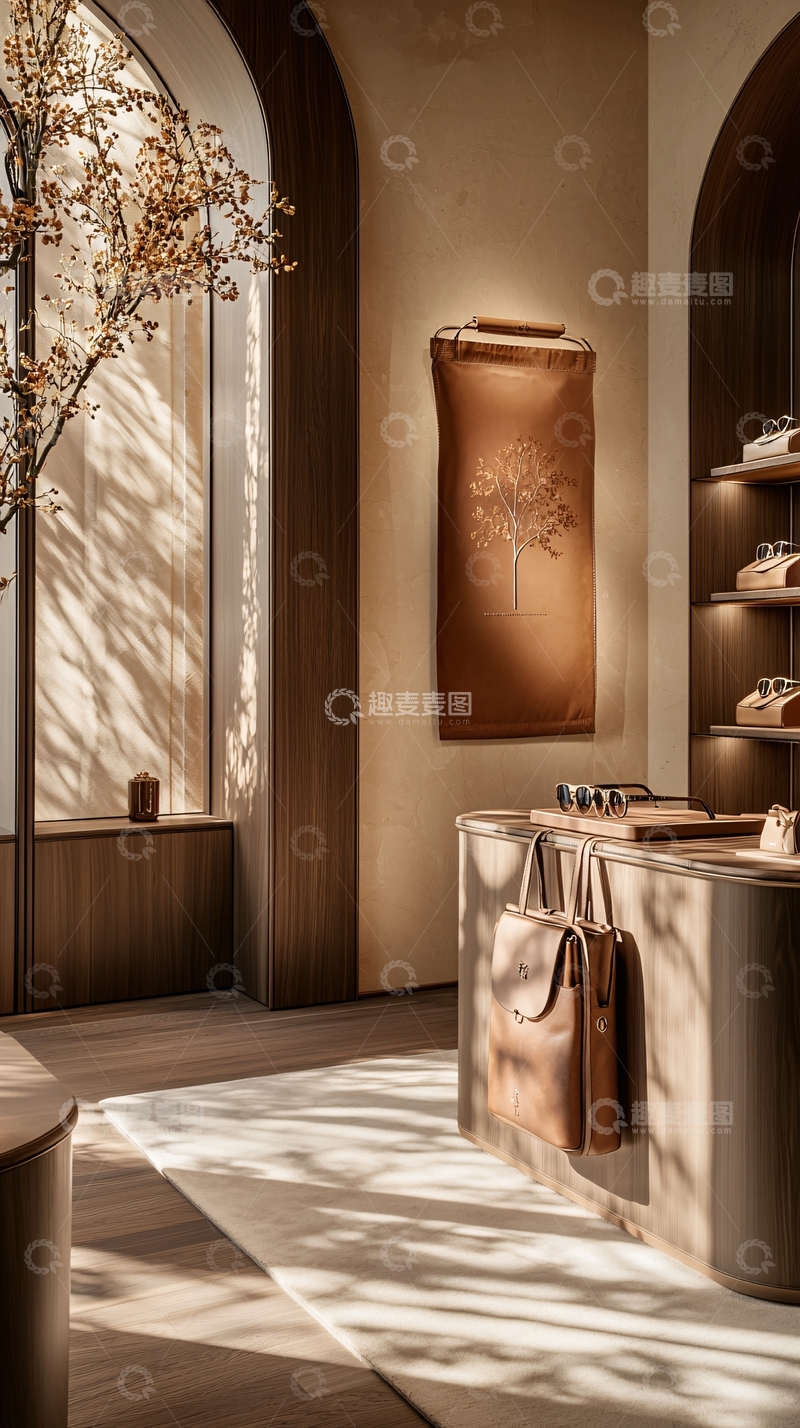 高清大图下载【趣麦麦图】温暖米色调的精致店铺