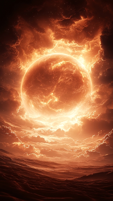 燃烧的天体高清图片