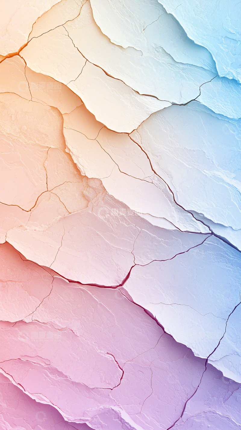 高清大图下载【趣麦麦图】渐变色裂纹背景纹理