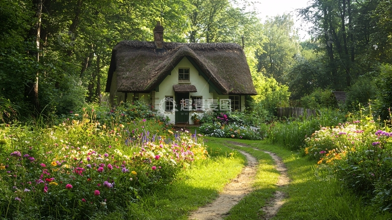 高清大图下载【趣麦麦图】森林小屋高清图片