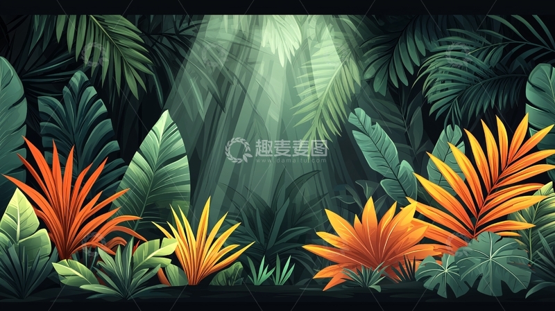 高清大图下载【趣麦麦图】热带雨林高清图片