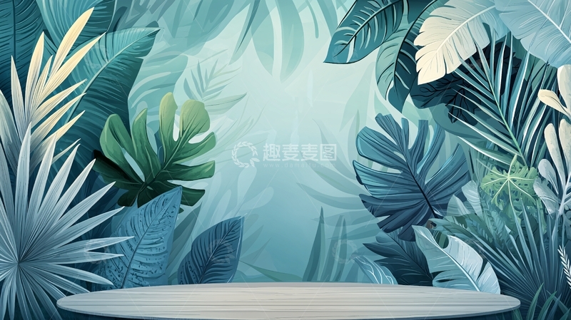 高清大图下载【趣麦麦图】热带植物背景