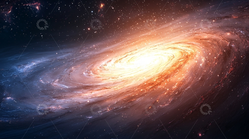 高清大图下载【趣麦麦图】美丽的螺旋星系旋臂