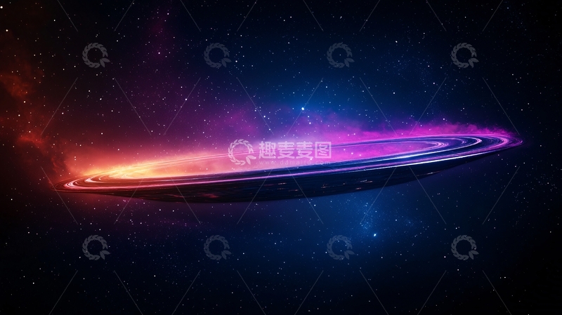 高清大图下载【趣麦麦图】环状星云与彩色光晕