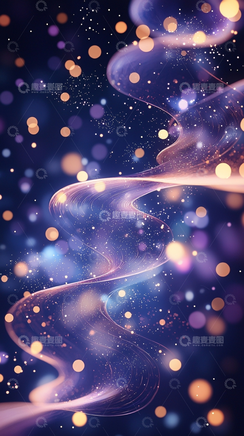 高清大图下载【趣麦麦图】紫色光晕背景