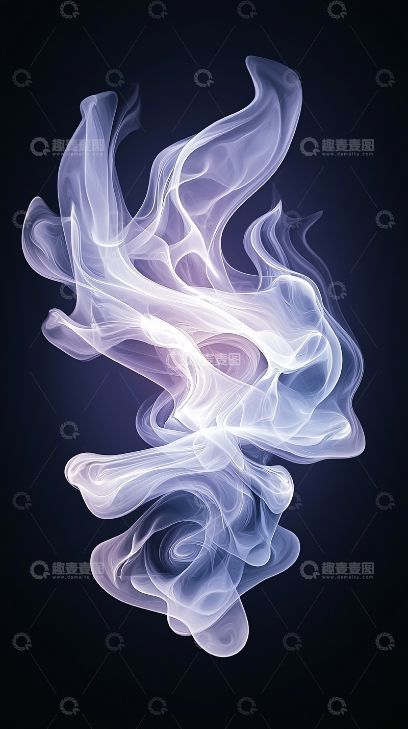 高清大图下载【趣麦麦图】紫色烟雾在深色背景中