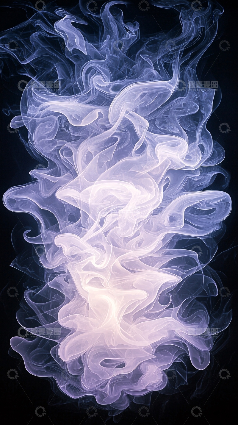 高清大图下载【趣麦麦图】紫色梦幻烟雾背景