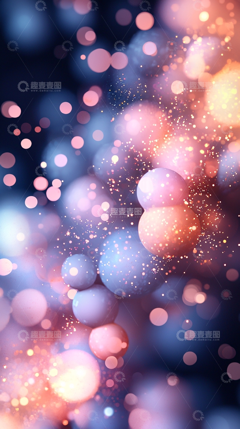 高清大图下载【趣麦麦图】梦幻光斑背景