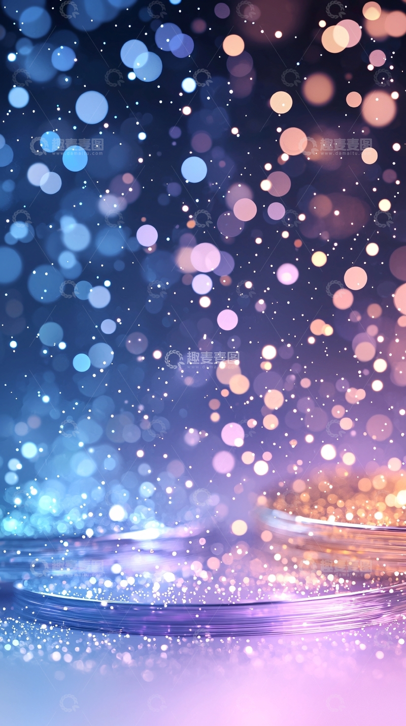 高清大图下载【趣麦麦图】梦幻光斑背景