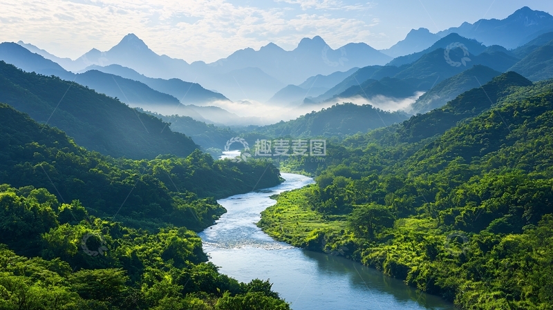 高清大图下载【趣麦麦图】山水画卷般的风景