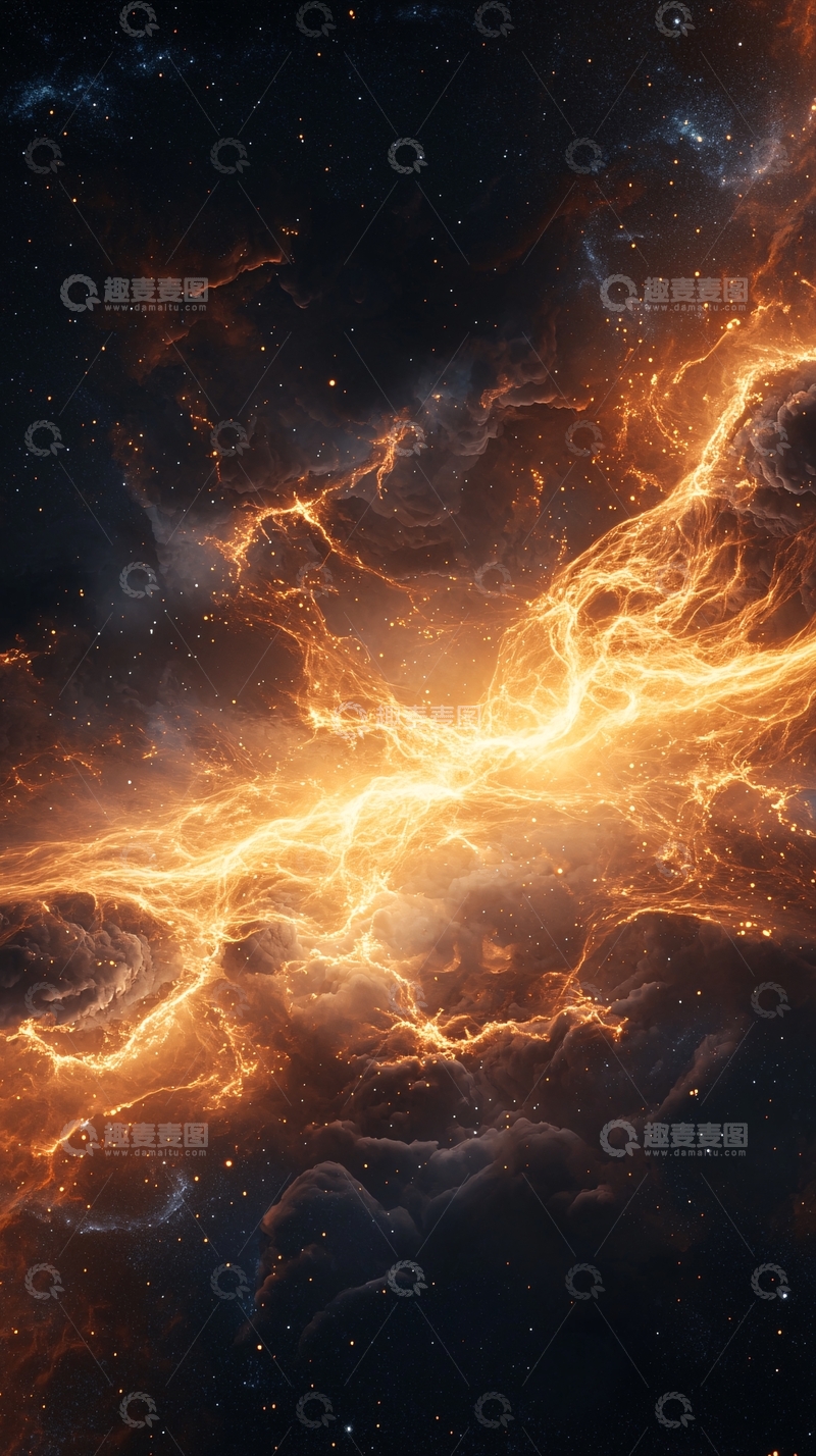 高清大图下载【趣麦麦图】绚丽星云宇宙深空图